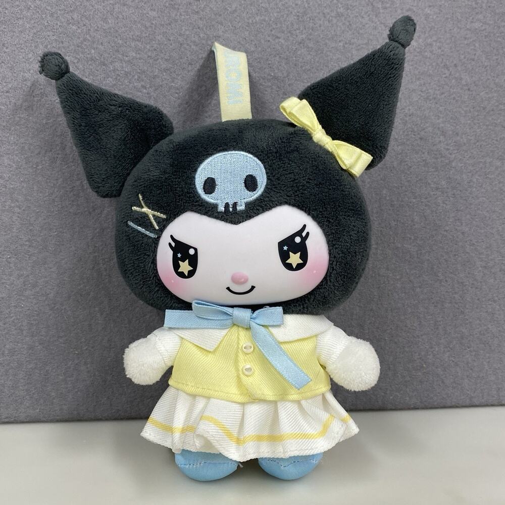 Top Toy Sanrio Kuromi School Life Plush Pendant Keychain Warm Yellow